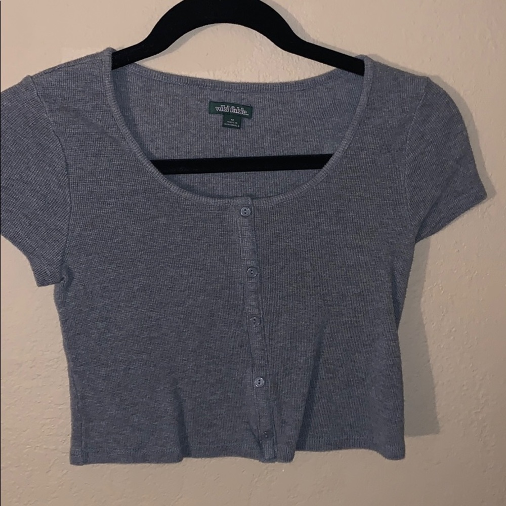 Target grey crop top